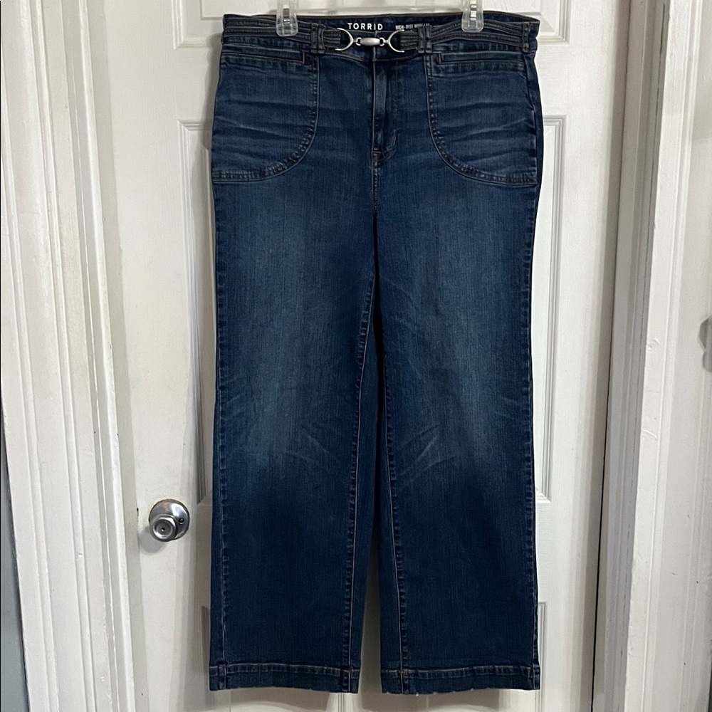 Torrid Dark Blue Wide Leg Jeans